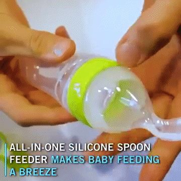 Baby Squeezing Feeding Spoon (2-in-1) - AyoNaija